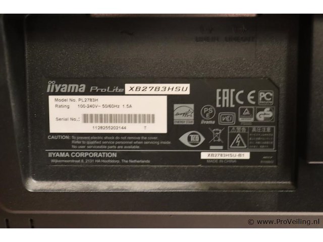 Iiyama prolite lcd-monitor x2783hsu - 2 stuks - afbeelding 3 van  5