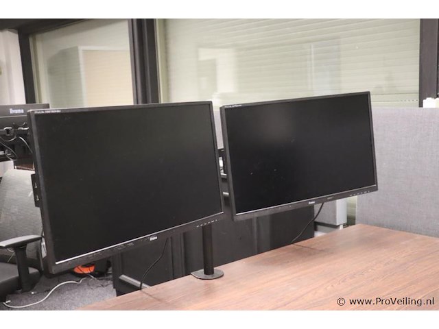 Iiyama prolite lcd-monitoren x2783hsu - 2 stuks incl. monitorstandaard - afbeelding 1 van  3