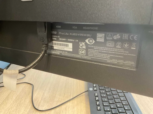 Iiyama prolite monitor (2x) - afbeelding 4 van  5