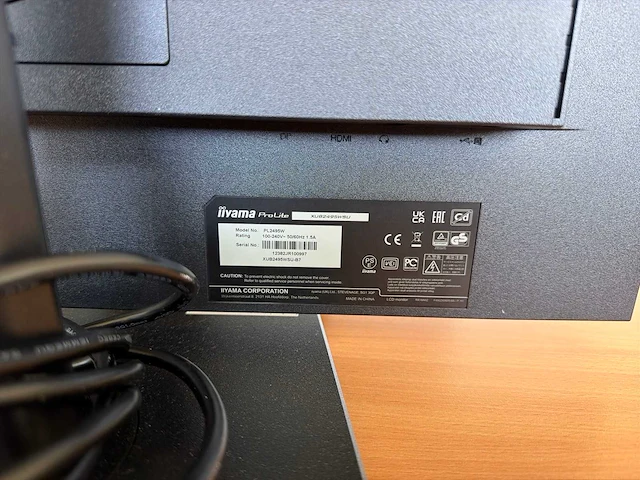 Iiyama prolite pl2495w monitor - afbeelding 4 van  4