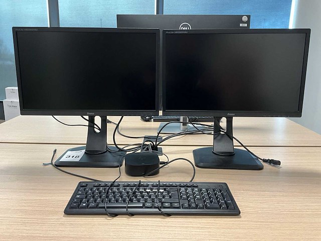 Iiyama prolite xb2283hsu monitor (2x) - afbeelding 1 van  7