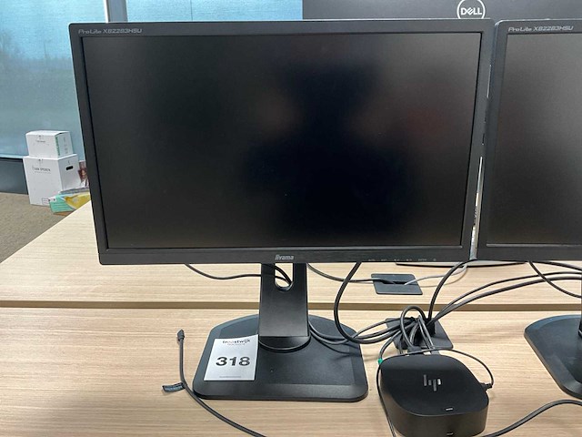 Iiyama prolite xb2283hsu monitor (2x) - afbeelding 2 van  7