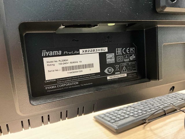Iiyama prolite xb2283hsu monitor (2x) - afbeelding 4 van  7