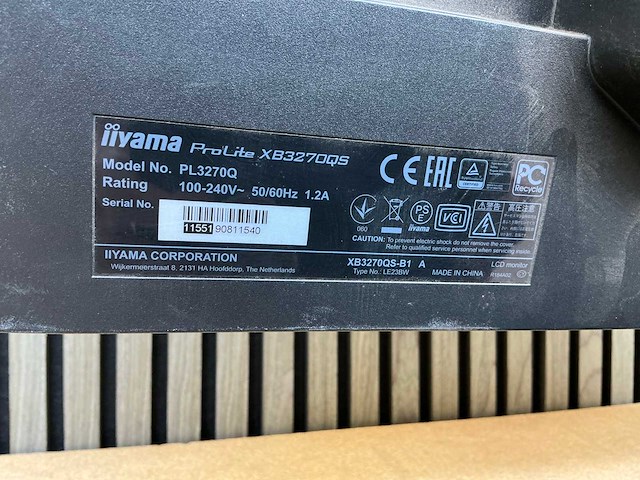 Iiyama prolite xb3270qs monitor - afbeelding 4 van  6