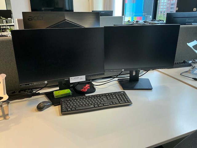 Iiyama xub2492hsu monitor (2x) - afbeelding 1 van  3