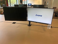 Iiyama xub2493hs monitor (2x) - afbeelding 1 van  2