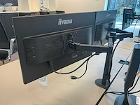 Iiyama xub2493hs monitor (2x) - afbeelding 1 van  1