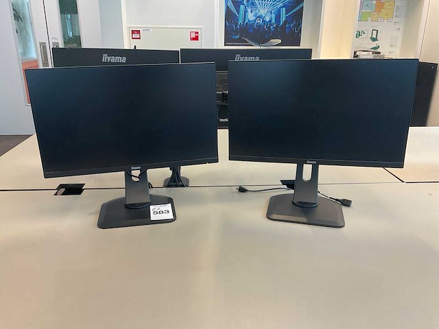 Iiyama xub2493hs monitor (2x) - afbeelding 3 van  6