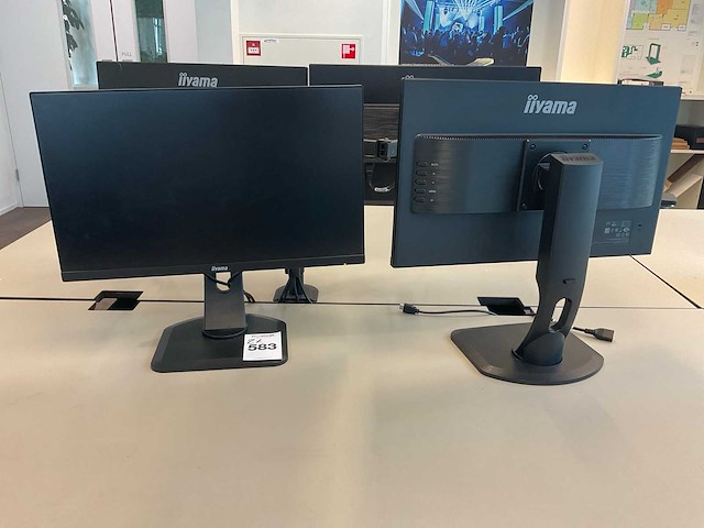 Iiyama xub2493hs monitor (2x) - afbeelding 4 van  6
