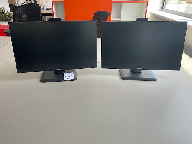 Iiyama xub2493hs monitor (2x) - afbeelding 1 van  1