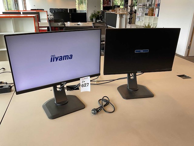 Iiyama xub2493hs monitor (2x) - afbeelding 1 van  7