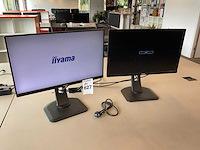 Iiyama xub2493hs monitor (2x) - afbeelding 1 van  7