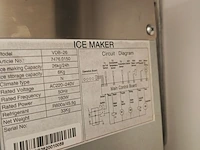 Ijsblokjes machine met onderstel, combisteel, vdb 26 - afbeelding 4 van  5