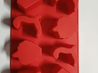 Ijsblokjes maker rood met reclame 20 stuks - afbeelding 4 van  5