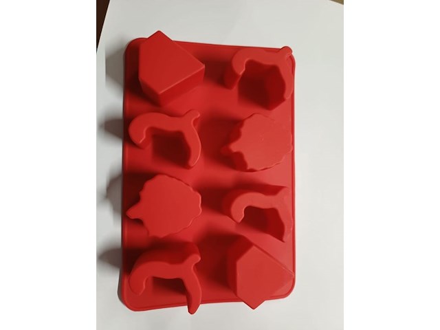 Ijsblokjes maker rood met reclame 20 stuks - afbeelding 1 van  5