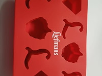 Ijsblokjes maker rood met reclame 20 stuks - afbeelding 3 van  5