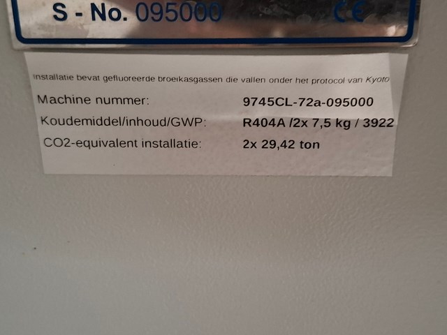 Ijsmachine ziegra, machine nummer 9745cl-72a-095000 - afbeelding 12 van  13