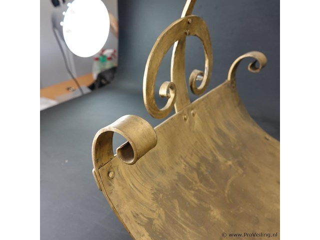 Ijzeren haardblokken mand - afbeelding 4 van  5