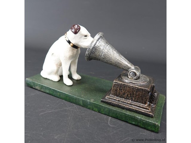 Ijzeren his masters voice logo - afbeelding 4 van  5
