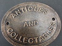 Ijzeren plaque antiques - afbeelding 1 van  5