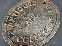 Ijzeren plaque antiques - afbeelding 2 van  5