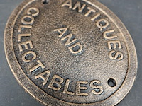 Ijzeren plaque antiques - afbeelding 3 van  5