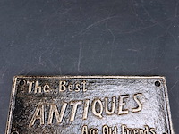 Ijzeren plaque the best antiques