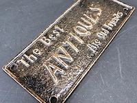 Ijzeren plaque the best antiques - afbeelding 2 van  5