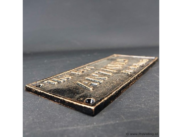 Ijzeren plaque the best antiques - afbeelding 3 van  5