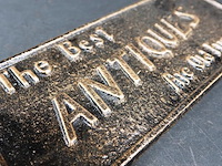 Ijzeren plaque the best antiques - afbeelding 4 van  5