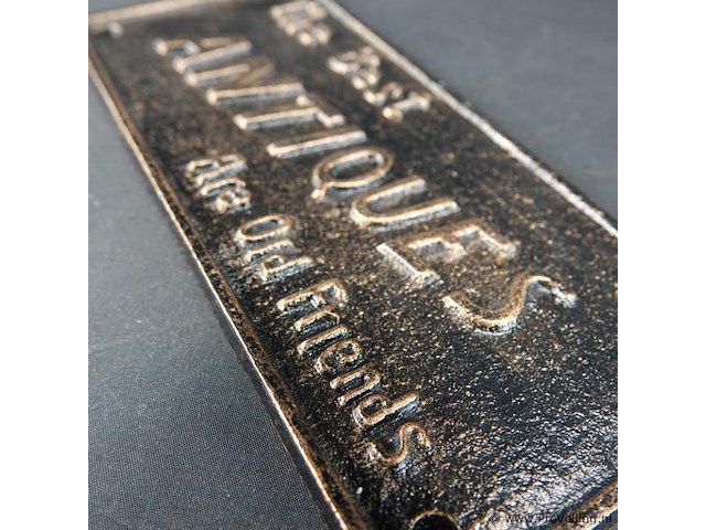 Ijzeren plaque the best antiques - afbeelding 3 van  5