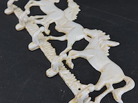 Ijzeren rennende paarden als hangrek - afbeelding 3 van  5