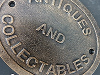 Ijzeren schild antiques and collectives - afbeelding 3 van  5