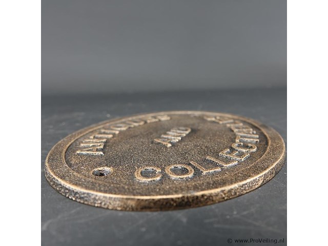 Ijzeren schild antiques and collectives - afbeelding 4 van  5