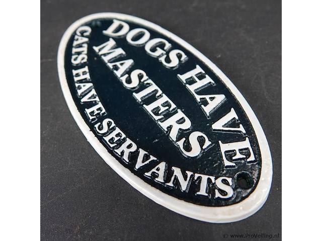 Ijzeren schild dog have - afbeelding 3 van  5