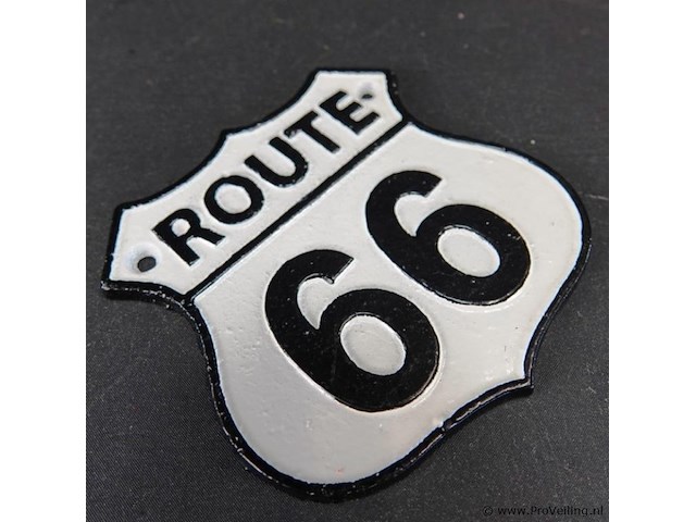 Ijzeren schild route 66 - afbeelding 2 van  5