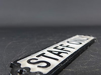 Ijzeren schild staff only - afbeelding 4 van  5