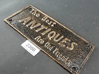 Ijzeren schild the best antiques - afbeelding 3 van  5