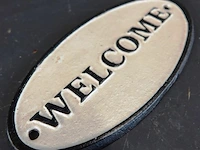 Ijzeren schild welcome - afbeelding 2 van  5