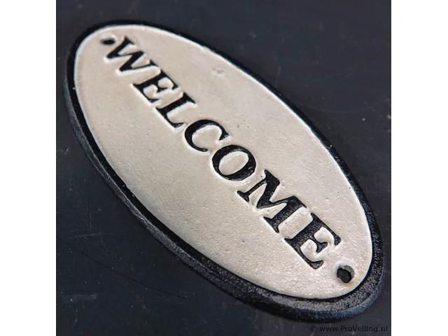 Ijzeren schild welcome - afbeelding 3 van  5