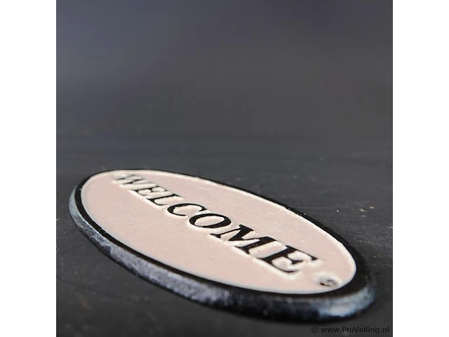 Ijzeren schild welcome - afbeelding 4 van  5