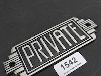 Ijzeren schild - afbeelding 1 van  5