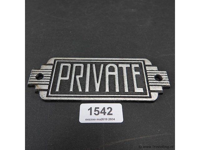 Ijzeren schild - afbeelding 2 van  5