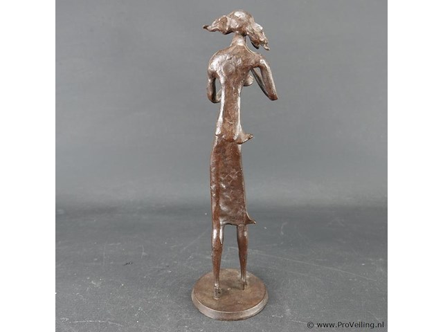 Ijzeren sculptuur muzikante - afbeelding 4 van  5