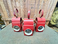 Ijzeren spoorlamp (3x) - afbeelding 1 van  3
