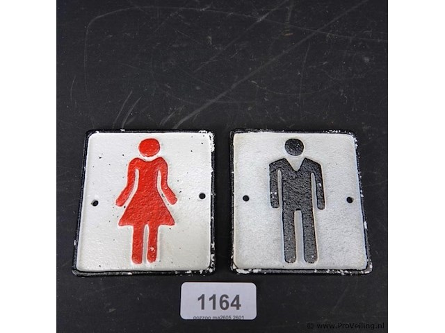 Ijzeren toiletschilden - afbeelding 1 van  5