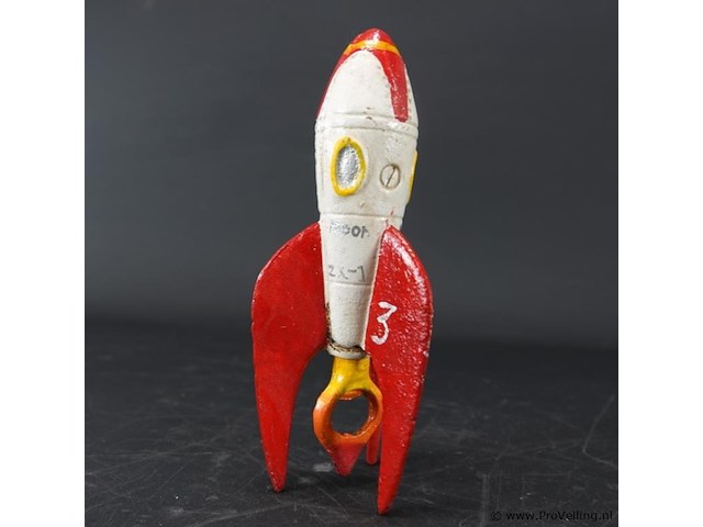 Ijzeren toscano retro rocket ship flessenopener - afbeelding 3 van  5