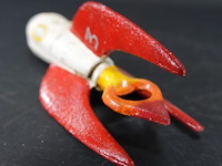 Ijzeren toscano retro rocket ship flessenopener - afbeelding 5 van  5