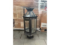 Ijzeren tuinlantaarn hoogte 100 cm (5x) - afbeelding 1 van  5