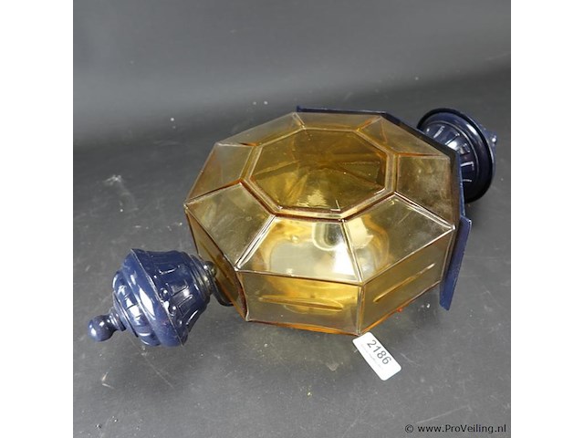 Ijzeren wandlamp - afbeelding 2 van  5